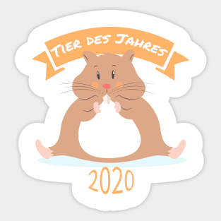 Tier des Jahres 2020 - Hamster Sticker